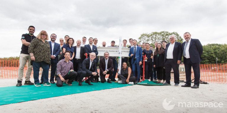 MaiaSpacers lors de l'inauguration du chantier